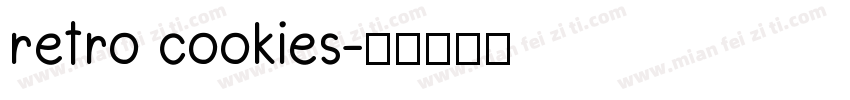 retro cookies字体转换